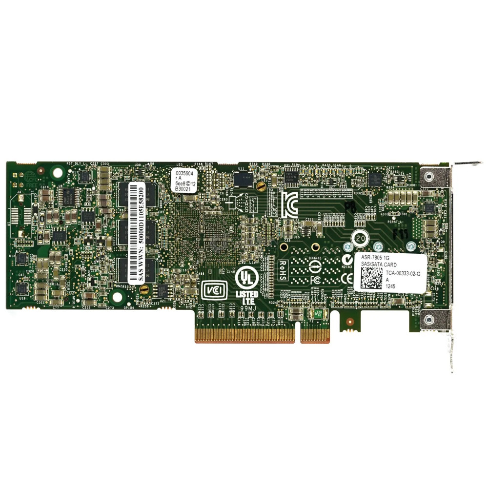 ASR-7805 LP ADAPTEC 1G PCI-E SAS SATA 6GB RAID CONTROLLER LOW PROFILE
